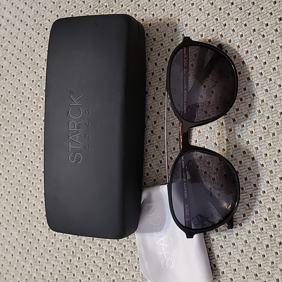 NWB S+arck Eyes SH5017 Sunglasses- Black with Green Mirror Lenses main image 8